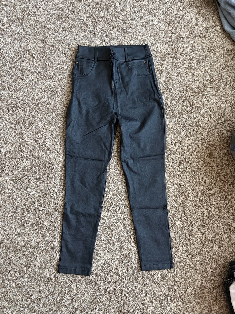 faux leather pants